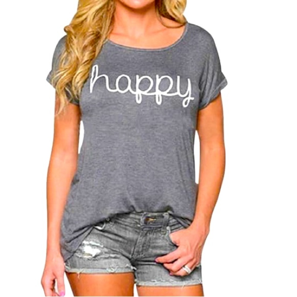 Women’s Loose Happy T-Shirt
